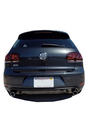 Volkswagen Golf 6 Uyumlu 2009-2012)Gtı Arka Tampon Eki - Difüzör (plastik)