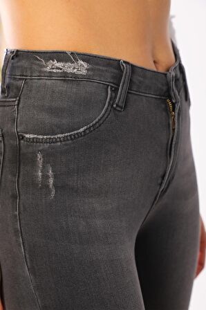 Kadın Yüksek Bel Full Likralı Kot Pantolon