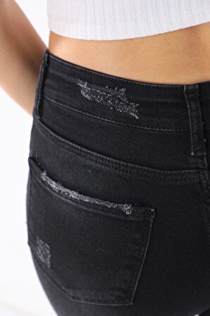 Kadın Yüksek Bel Full Likralı Kot Pantolon