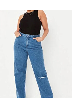 Büyük Beden Halter Yaka Esnek Çıtçıtlı Örme Body