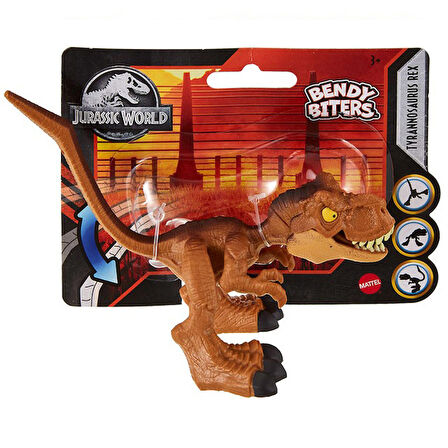 Dinozor Figür Tyrannosaurus Rex Bendy Biters Mattel Lisanslı Orjinal Oyuncak