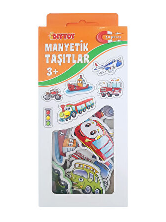 Diytoy Manyetik Taşıtlar Eğitici Oyuncak Magnet