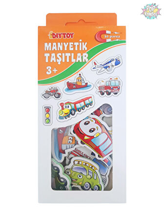 Diytoy Manyetik Taşıtlar Eğitici Oyuncak Magnet