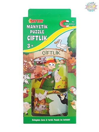 Diytoy Manyetik Çiftlik Eğitici Oyuncak Magnet