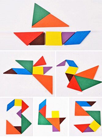 Diytoy Tangram Zeka Oyunu Eğitici Oyuncak Magnet