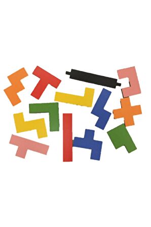 Ahşap Puzzle Zeka Bulmaca Tetris Oyunu Eğitici Oyuncak
