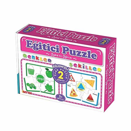 Diytoy Eğitici Çark Puzzle Renkler Ve Şekiller