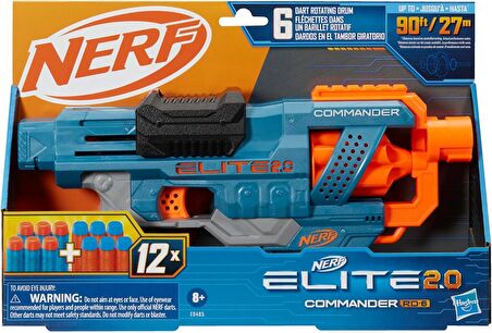 Nerf Elite 2.0 Commander Rd-6 12 Adet Nerf Mermi Elite Dart Seti