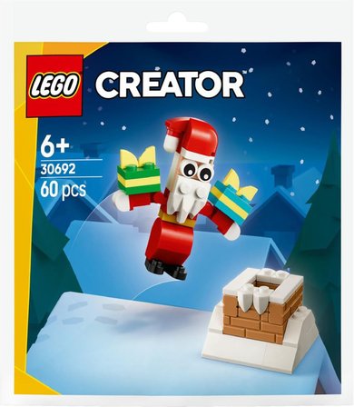 Lego Creator Noel Baba ile Baca Eğlencesi 30692 Oyuncak Yapım Seti 60 Parça