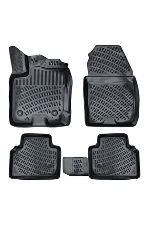 Ford Courier 2023 Araca Özel Tasarım 3D Havuzlu Paspas