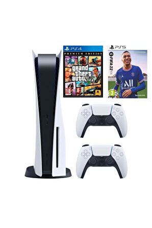 Playstation 5 Standart Edition 825 Gb 2. Dualsense Fıfa 22 Gta V (İTHALATÇI GARANTİLİ)
