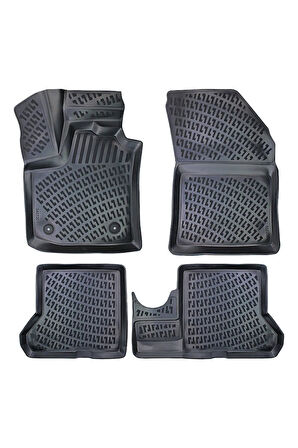 Dacia Dokker PANELVAN (2 Parça) 2012 Araca Özel Tasarım 3D Havuzlu Paspas