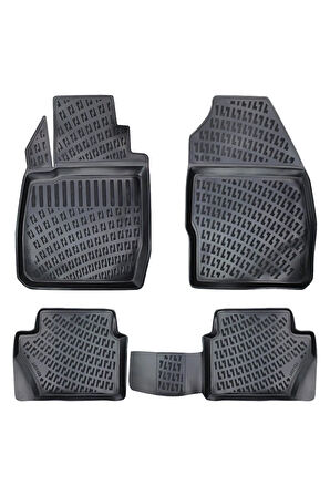 Ford Fiesta 2007 Araca Özel Tasarım 3D Havuzlu Paspas