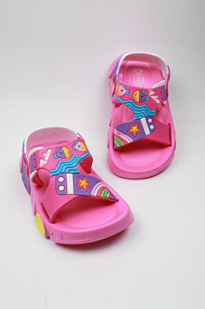 Günlük Unisex Çocuk Sandalet Esnek Kaymaz Taban Yazlık Ev Okul Kreş Ayakkabı PS940-PS955