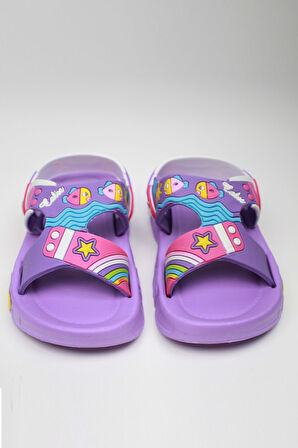 Günlük Unisex Çocuk Sandalet Esnek Kaymaz Taban Yazlık Ev Okul Kreş Ayakkabı PS940-PS955