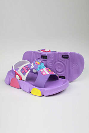 Günlük Unisex Çocuk Sandalet Esnek Kaymaz Taban Yazlık Ev Okul Kreş Ayakkabı PS940-PS955