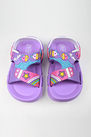 Günlük Unisex Çocuk Sandalet Esnek Kaymaz Taban Yazlık Ev Okul Kreş Ayakkabı PS940-PS955