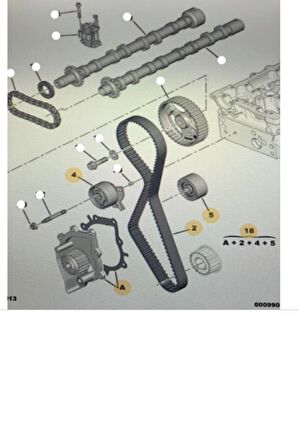 Triger Seti+Su Pompası (Devirdaim) Peugeot Boxer Expert P5008