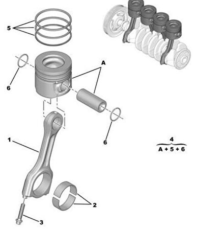 Peugeot Orjinal 1623500080 Piston Segman 208-C3 II Eb0 1.1 1623500080