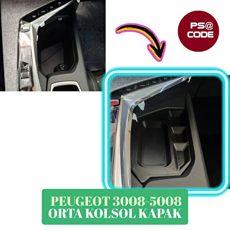 Peugeot 3008-5008 ORTA KONSOL KAPAK