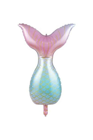 Küçük Deniz Kızı Ariel 1 Yaş Balon Set Little Mermaid Balloon Set Deniz Kızı Ariel Doğum Günü Set