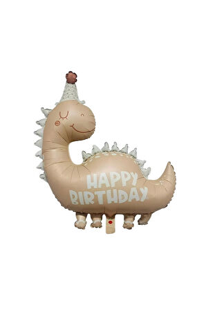 Retro Dinozor 1 Yaş Balon Set Bohem Renkler Dinozor Tema Doğum Günü Balon Retro Balon Set