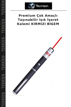 Premium Çok Amaçlı Taşınabilir Işık İşaret Kalemi KIRMIZI BİGEM