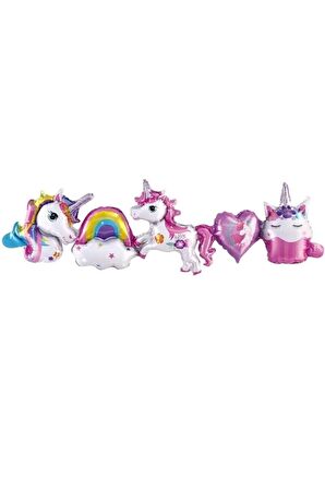 Unicorn Temalı 5li Balon Şeridi