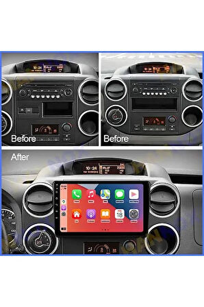 CITROEN BERLİNGO 2009-2019 MULTİMEDYA CARPLAY EKRAN SETİ 2 GB RAM 32 HAFIZALI