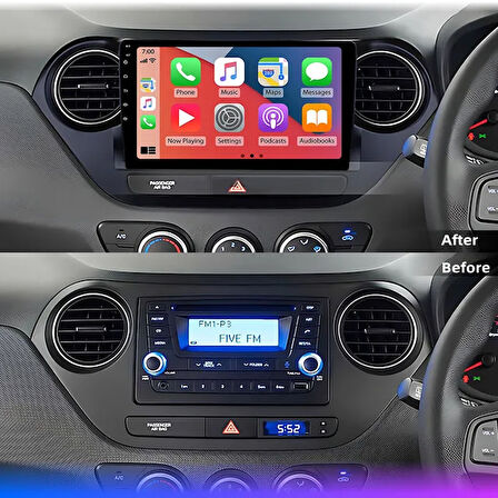 HYUNDAİ İ10 2014-2017 MULTİMEDYA CARPLAY EKRAN SETİ 2 GB RAM 32 HAFIZALI