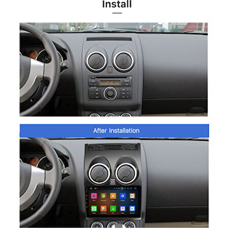 NİSSAN QASHQAİ 2008-2014 MULTİMEDYA CARPLAY EKRAN SETİ 2 GB RAM 32 HAFIZALI