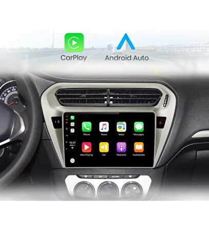 PEUGEOT 301 GRİ 2012-2024 MULTİMEDYA CARPLAY EKRAN SETİ 2 GB RAM 32 HAFIZALI