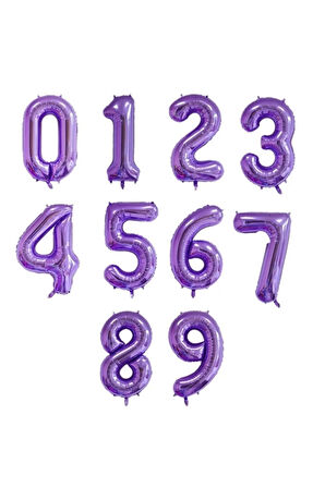 Mor Deniz Kızı Konsept 1 Yaş Balon Set Deniz Kızı Mermaid Tema Doğum Günü Folyo Balon Set