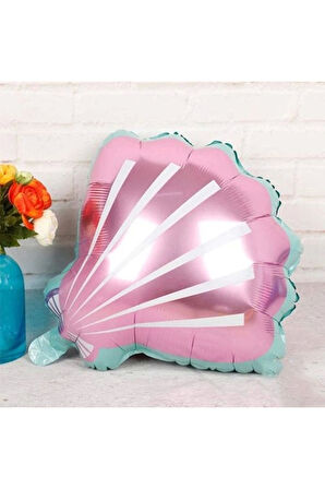 Deniz Kızı Konsept 6 Yaş Balon Set Mor Deniz Kızı Mermaid Tema Doğum Günü Folyo Balon Set