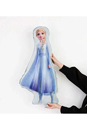 Frozen Elsa Büyük Boy Folyo Balon Frozen Karlar Ülkesi Konsept Folyo Balon 88x45 cm 1 Adet