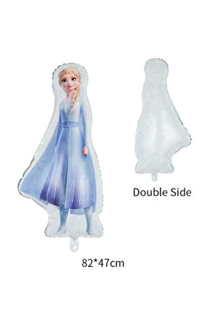 Frozen Elsa Büyük Boy Folyo Balon Frozen Karlar Ülkesi Konsept Folyo Balon 88x45 cm 1 Adet