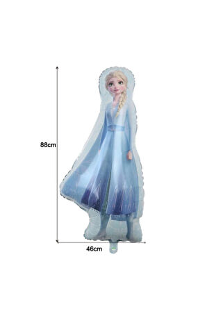 Frozen Elsa Büyük Boy Folyo Balon Frozen Karlar Ülkesi Konsept Folyo Balon 88x45 cm 1 Adet