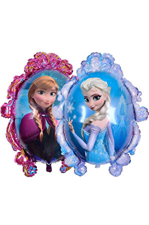 Frozen Elsa Konsept 4 Yaş Renkli Balon Set Karlar Ülkesi Tema Doğum Günü Folyo Balon Set
