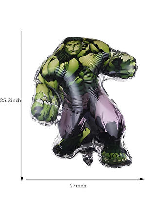 Avengers Hulk 6 Yaş Doğum Günü Balon Set Hulk Tema Doğum Günü Parti Balon Set