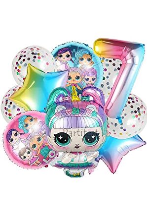 Lol Surprise 7 Yaş Balon Seti Lol Bebek Balon Seti Lol Doğum Günü Parti Seti