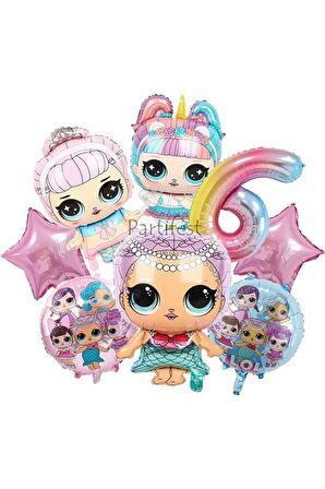 Surprise Yaş Balon Seti Lol Bebek Balon Seti Lol Doğum Günü Parti Seti