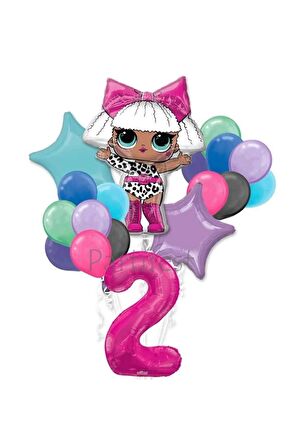 Lol Surprise Balon Seti Lol Bebek 2 Yaş Balon Seti Lol Doğum Günü Parti Seti