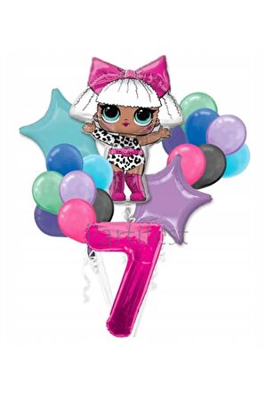 Lol Surprise Balon Seti Lol Bebek 7 Yaş Balon Seti Lol Doğum Günü Parti Seti