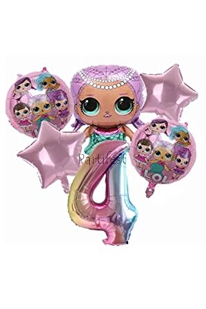 Lol Surprise 4 Yaş Balon Seti Lol Bebek Balon Seti Lol Doğum Günü Parti Seti