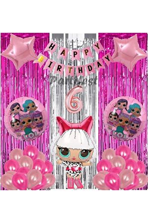 Diva Lol Surprise 6 Yaş Balon Seti Lol Bebek Balon Seti Lol Doğum Günü Parti Seti