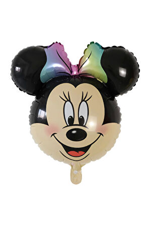 Minnie Mouse 1 Yaş Balon Set Minnie Mouse Konsept Balon ve Rengarenk Rakam Balon Set