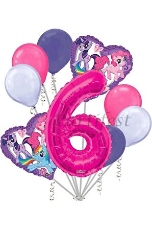 My Little Ponny Balon Set My Little Ponny Folyo Balon Set Konsept Doğum Günü Set 6 Yaş Balon