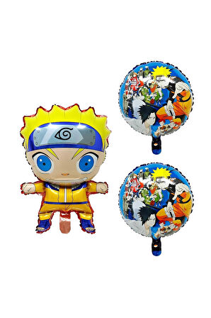 Anime Naruto 1 Yaş Doğum Günü Balon Set Naruto Konsept Doğum Günü Parti Balon Set