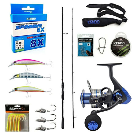 Yek Outdoor Profesyonel Okuma Spin Seti Okuma Psycho Stick Game 274cm Ex-Fast 15-40gr 2 Parça Olta Kamışı&Okuma Safina SNW-4000A Olta Makinesi