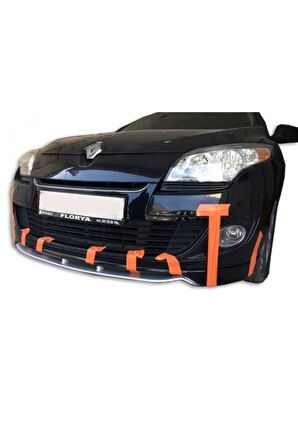 Renault Megane 3 Serisi (2009-2013) Sport Dizayn Ön Tampon Ek + Alt Lipi (plastik)